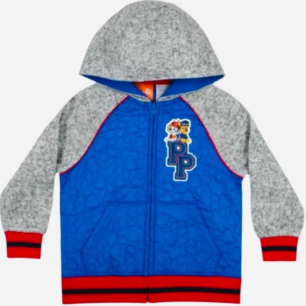 NICKELODEON "Paw Patrol" Boys Zip-Up Hoodie EUC Size 5